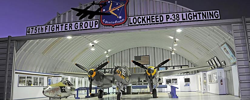 475th Fighter Group Historical Foundation Museum Hanger at Planes of Fame Museum in Chino, CA