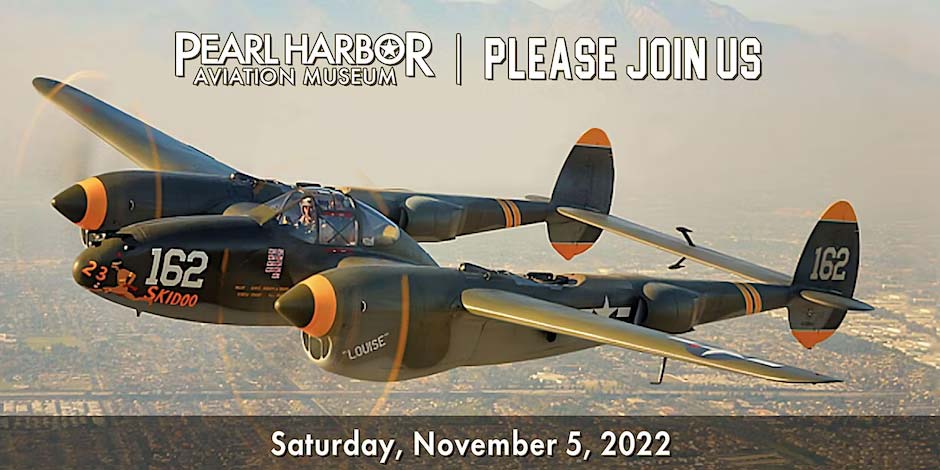 Pearl Harbor Aviation Museum invites you to join us and special guest speaker Brad Ball for a hangar talk about the P-38 Lightning of WWII.